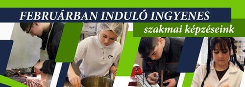 Februárban induló ingyenes szakmai képzéseink